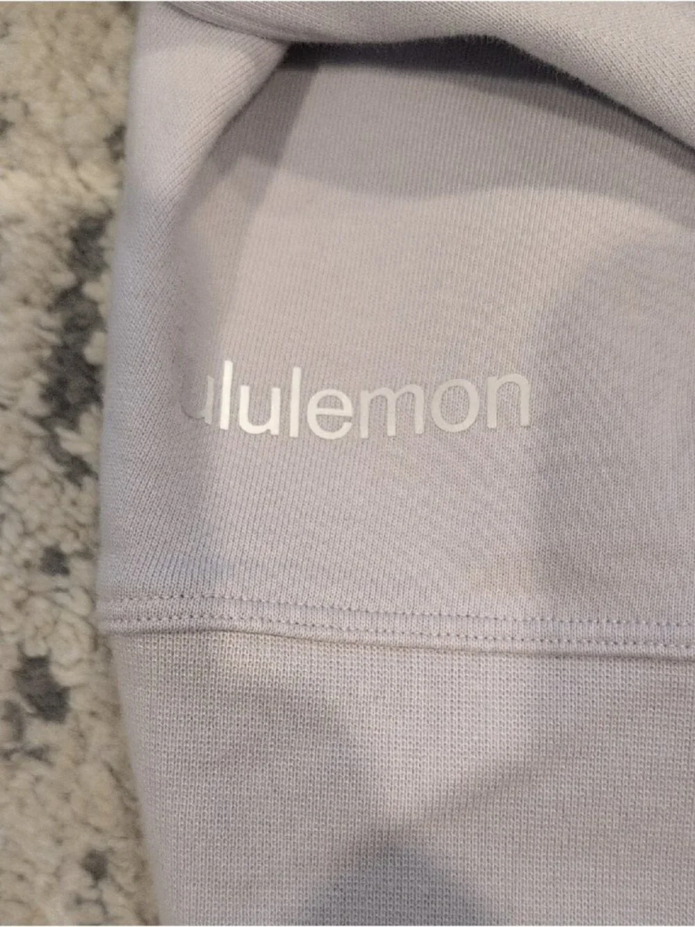 Lululemon Perfectly Oversized Crop Crew Chrome